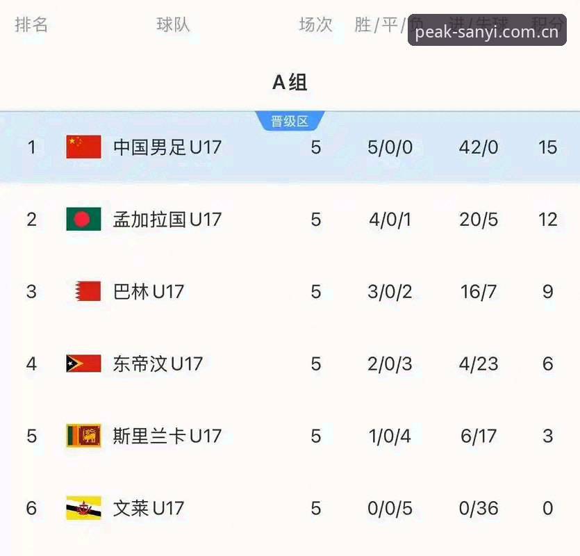 U17世界杯抽签结果深度解析：中国足球少年军备战指南